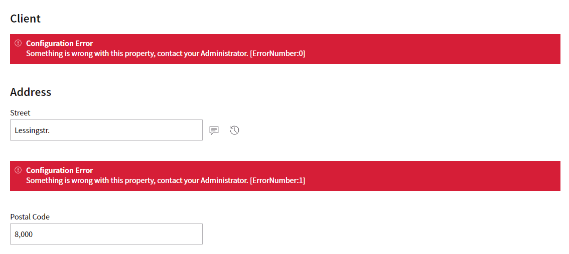 Control/Data Rule Error Logging