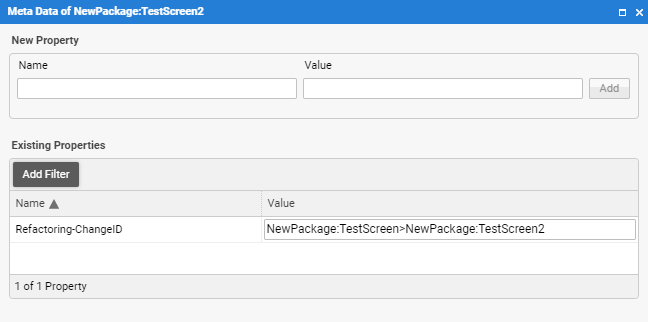 Updated metadata after performing refactoring
