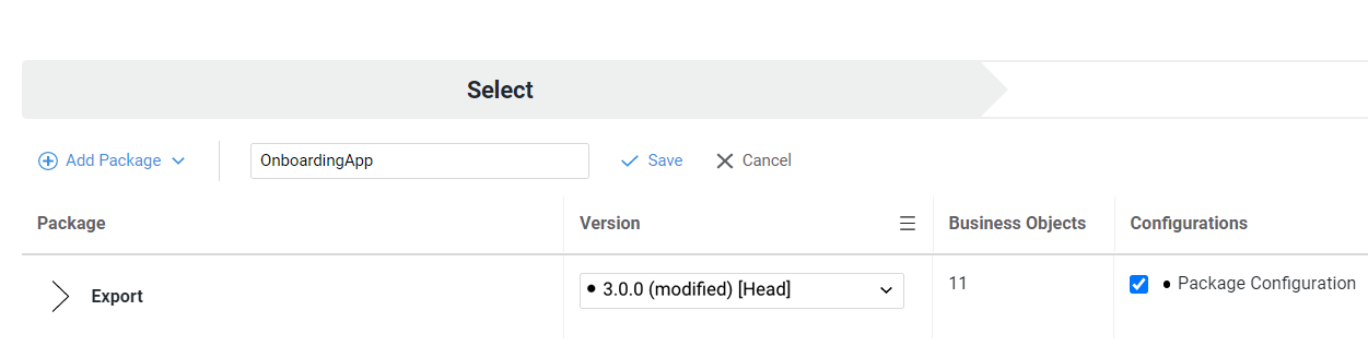 screen showing how to create e deployment profile